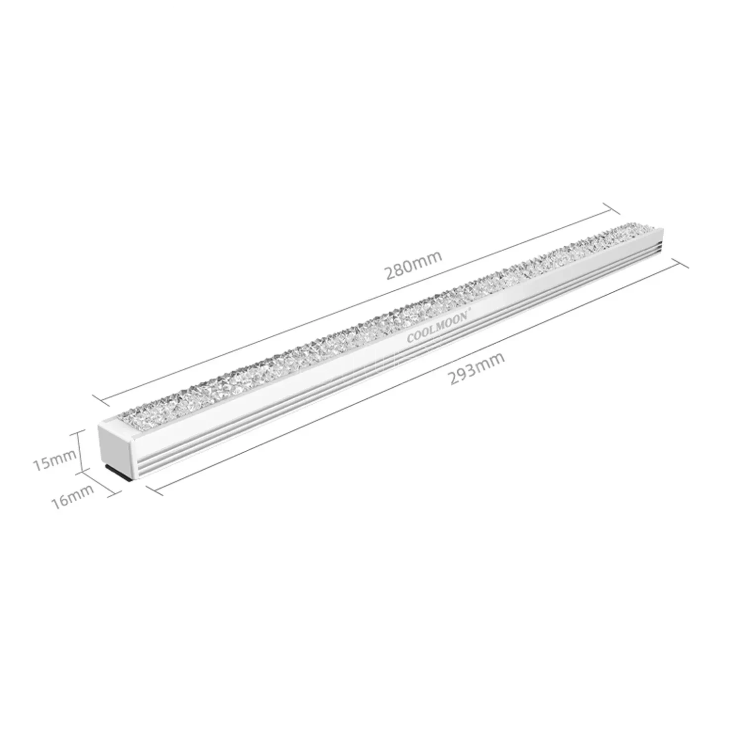 ARGB Senkronize Bilgisayar Kasa İçi Dekoratif Elmas Kristal Işık Şeridi ( 30 CM ) - Görsel 8