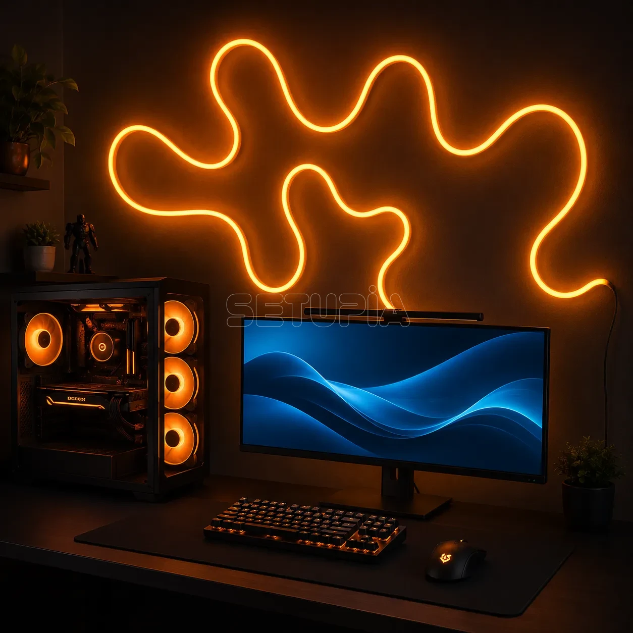 RGB Gerçek Akıllı Neon LED Şerit Kumandalı, Müzik Senkronlu Duvar Aydınlatması ( 5 Metre ) - Görsel 7