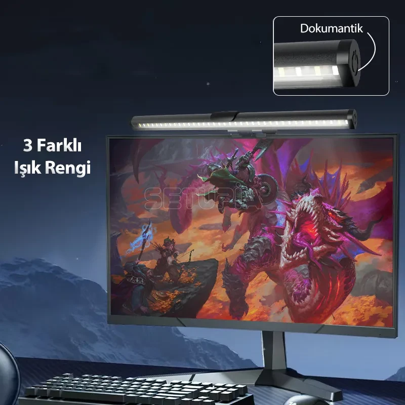 Bilgisayar Monitör Işık Çubuğu – Dokunmatik Bilgisayar Ekran Lambası (30 CM)
